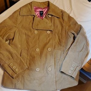 L Gap Maternity Corduroy Peacoat